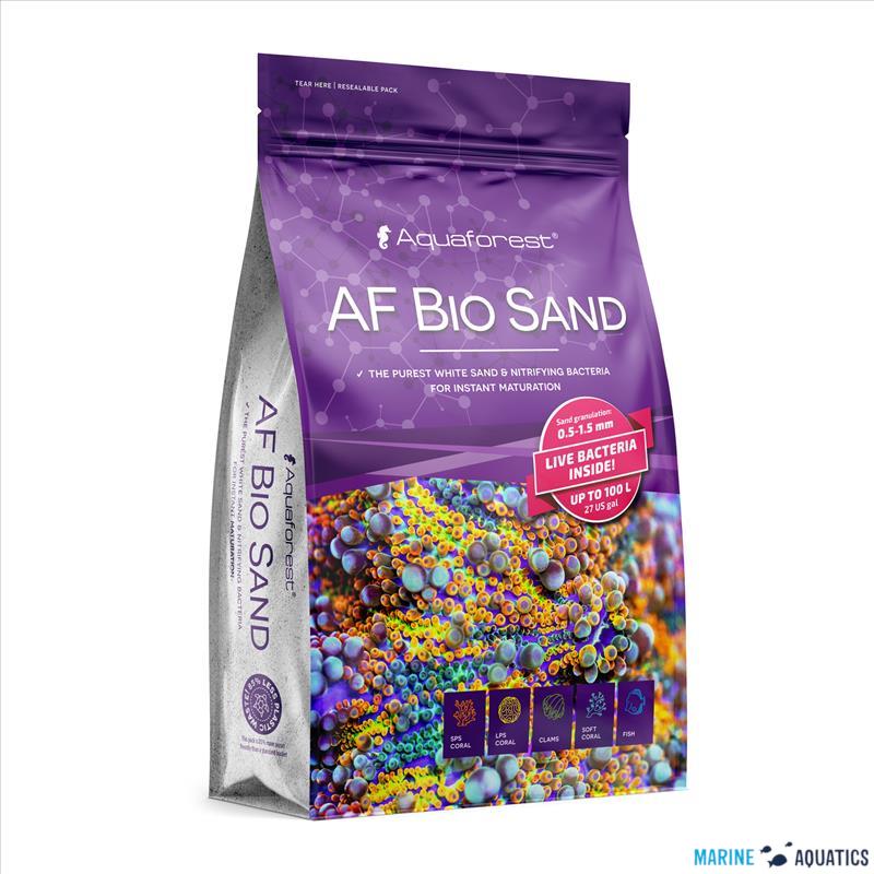 AF Bio Sand 0,5-1,5mm - bílý živý písek (7,5kg)