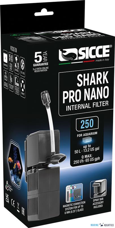 Sicce SHARK Pro Nano skimmer 250 - filtrační zařízení (do 50L)