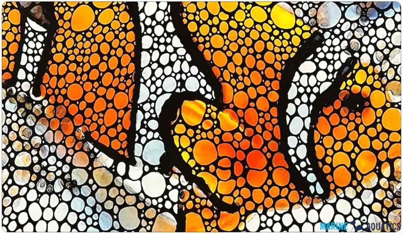 Flipper FLOOR mat w/CLOWNFISH